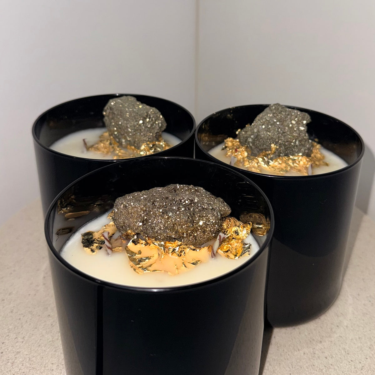 Pyrite Candle (450g)