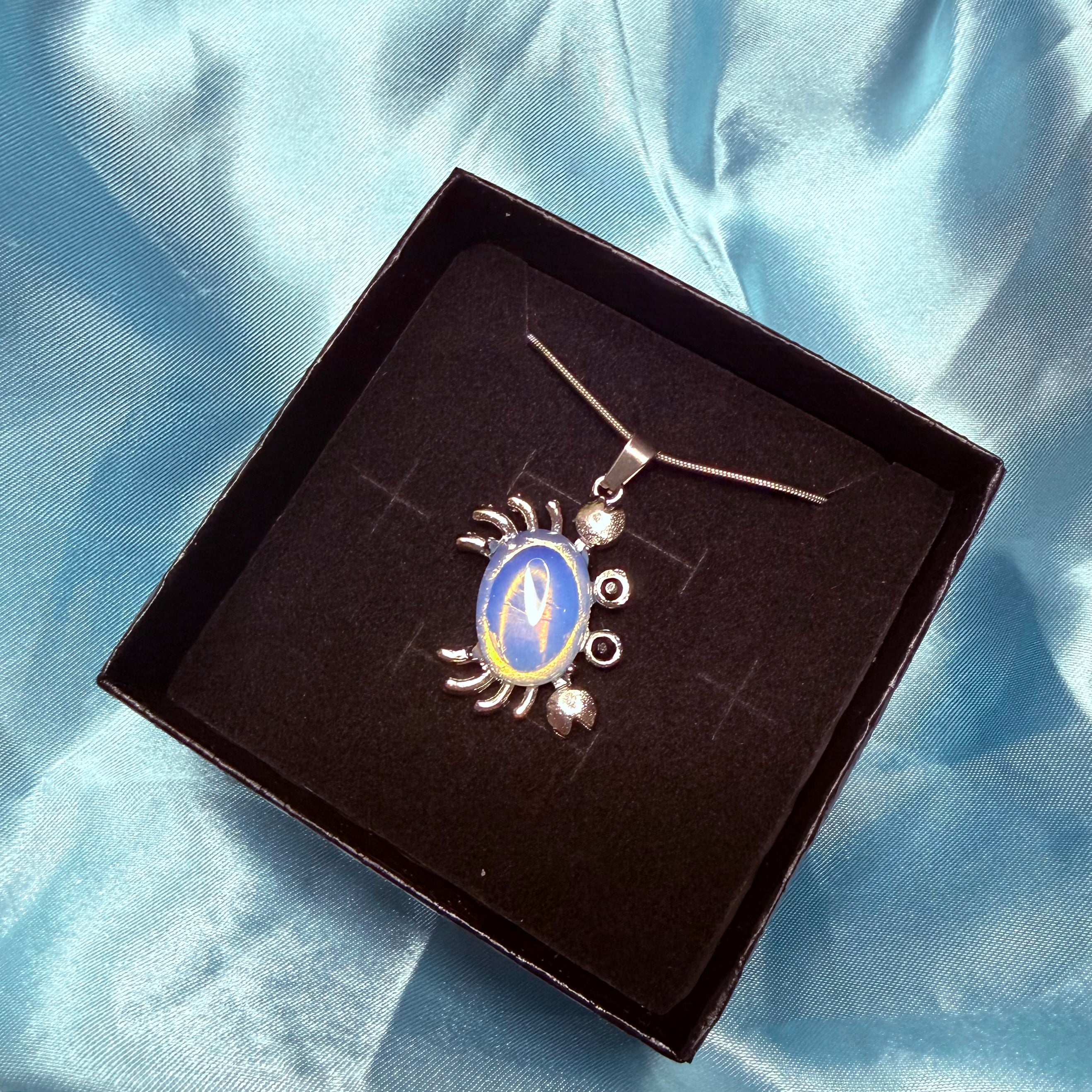 Opalite Crab Pendant