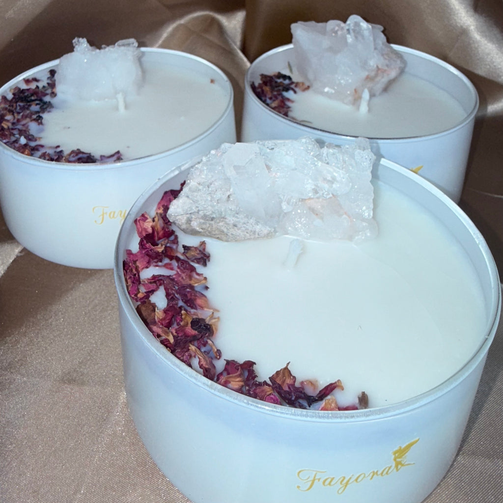Clear Quartz Candle