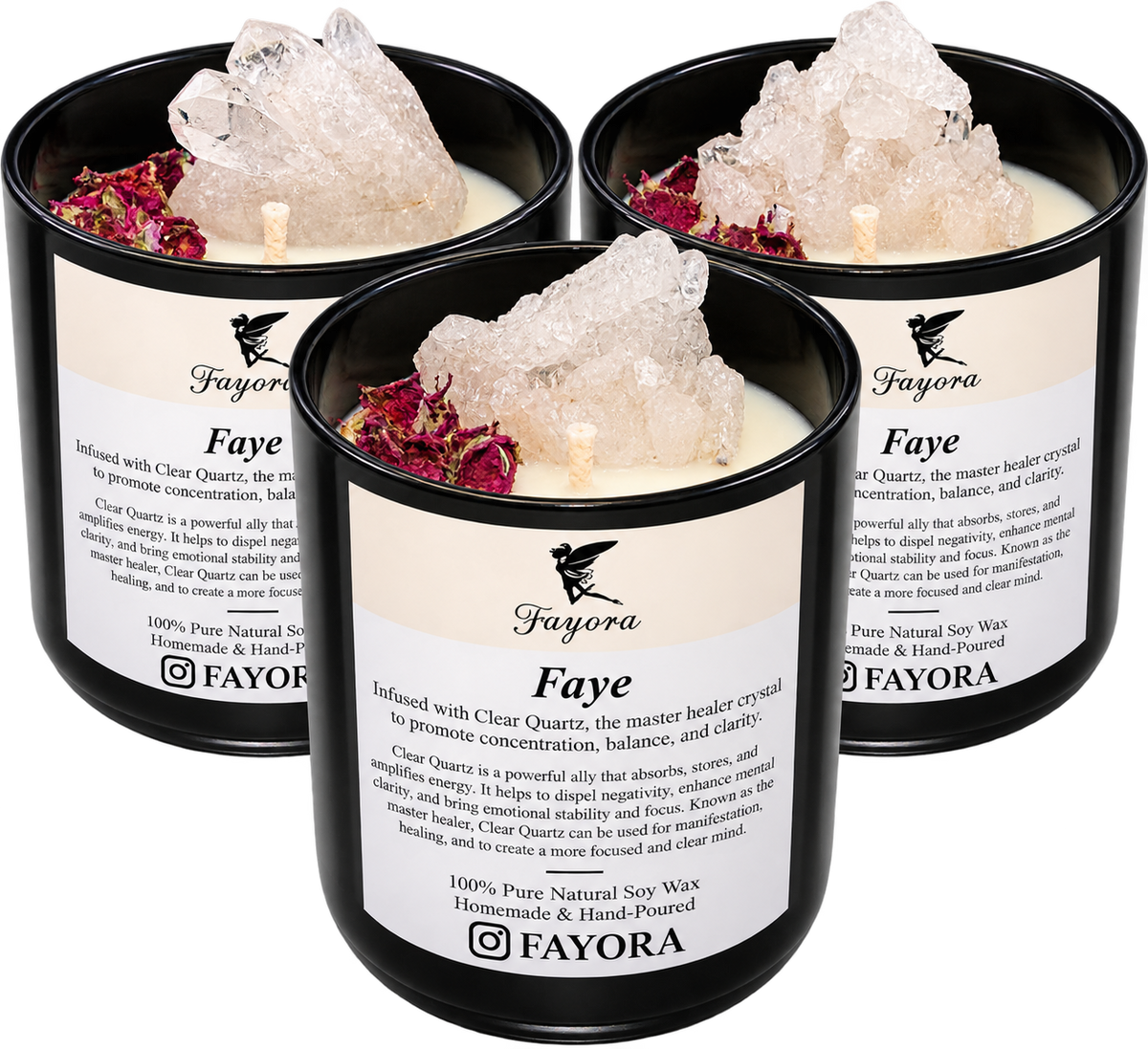 Clear Quartz Candle (500ml)