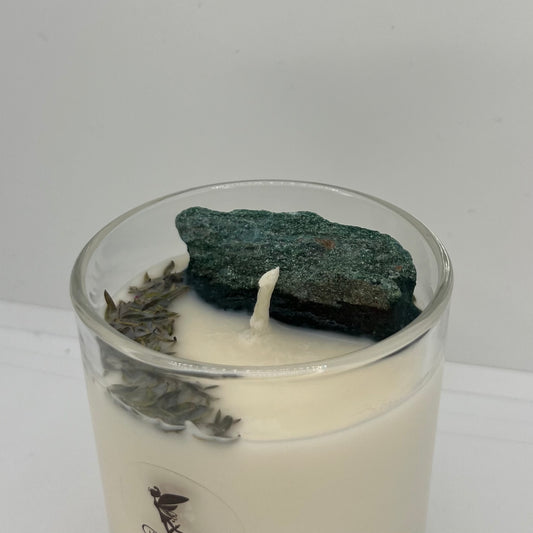 Fuchsite Candle