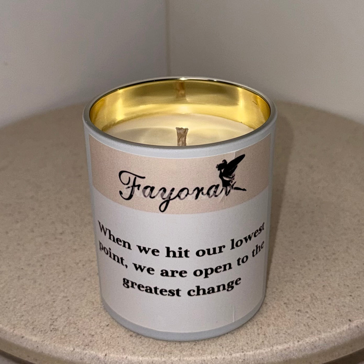 When We Hit Our Lowest Point, We Are Open To The Greatest Change Candle (360g)