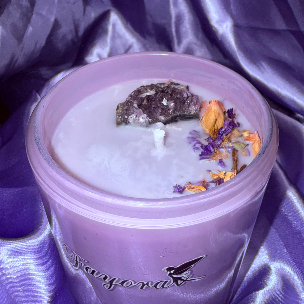 Lavender Amethyst Candle