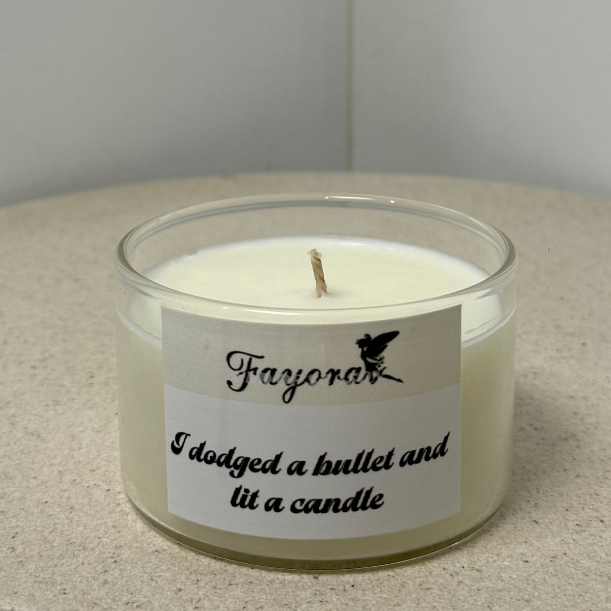 Dodged a bullet candle (225g)