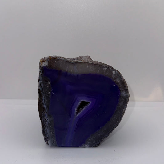 Purple Agate Candle Holder