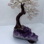 Rose Quartz Druze Crystal Chip Tree