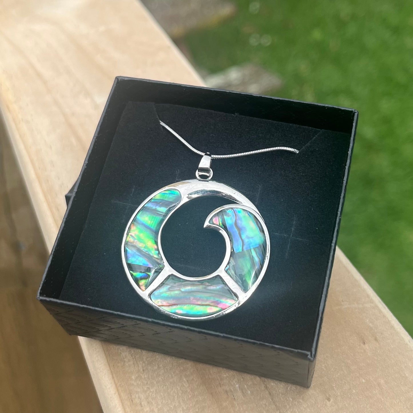 Paua Spiral Necklace