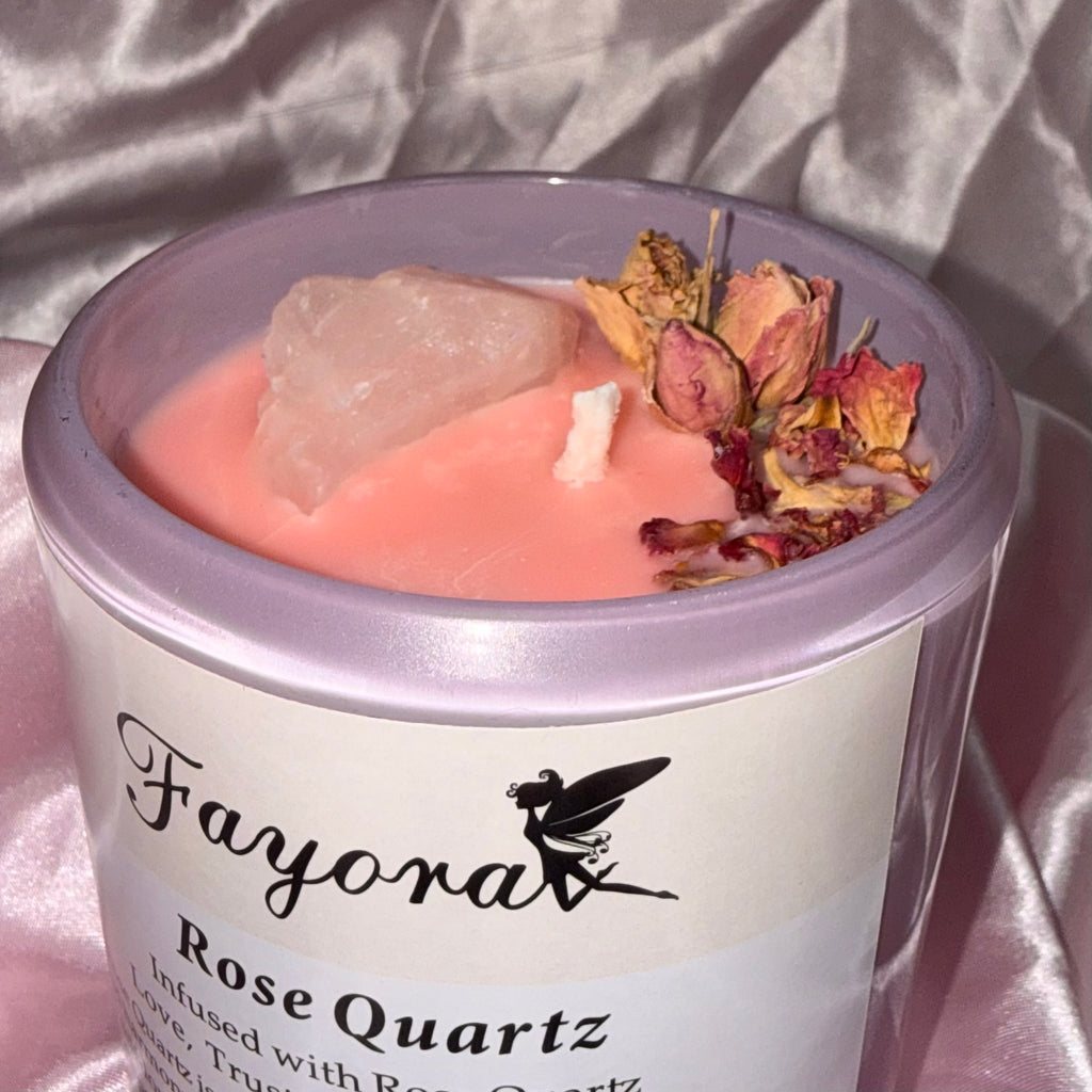 Blush Rose Quartz Candle