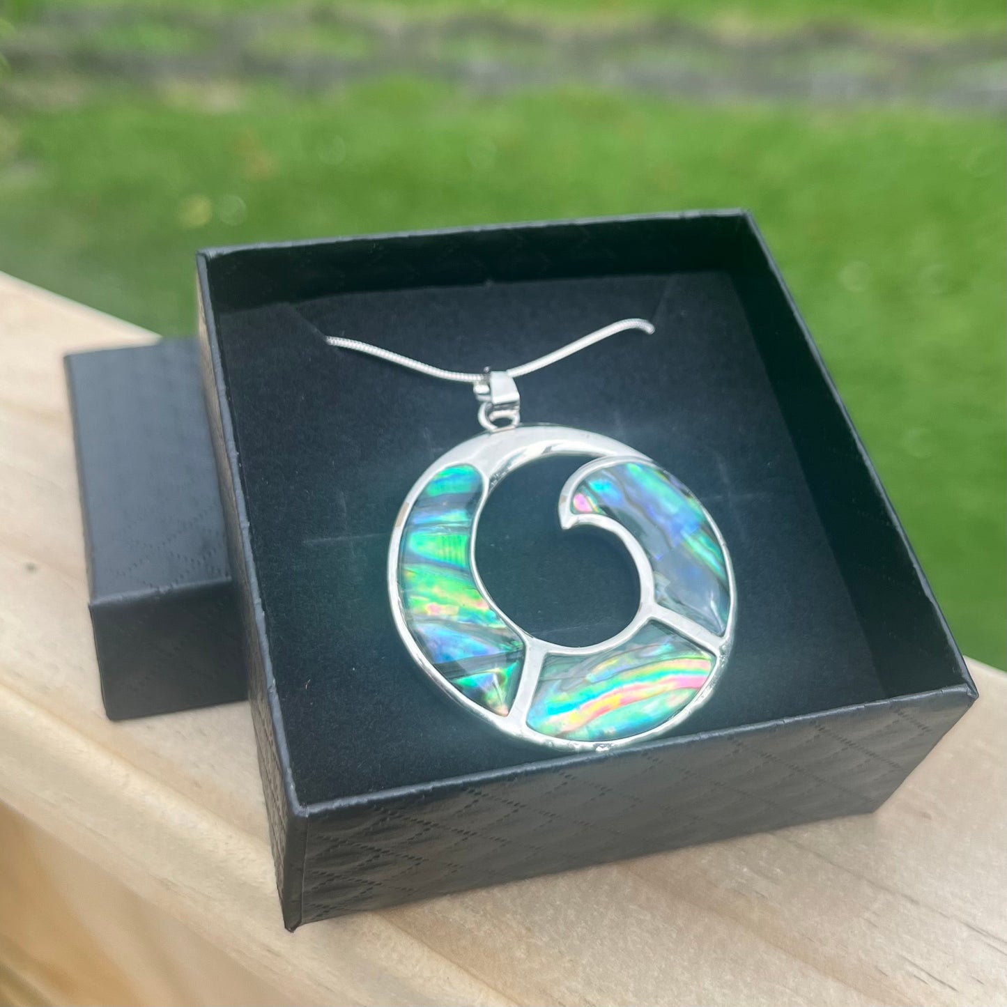 Paua Spiral Necklace
