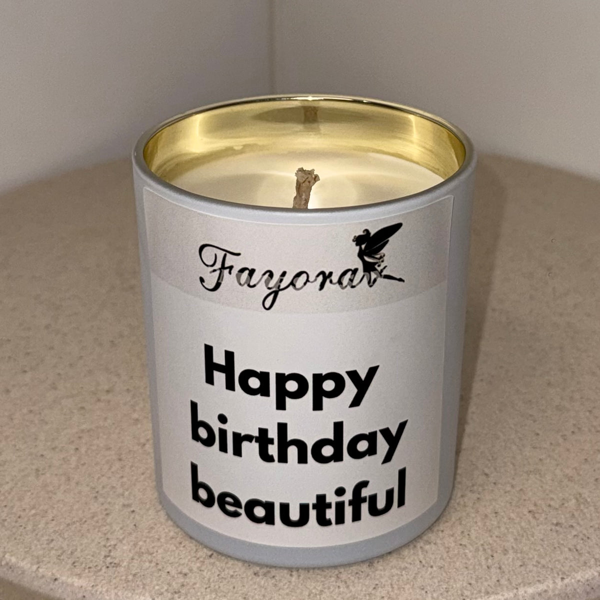 Happy Birthday Beautiful Candle (360g)