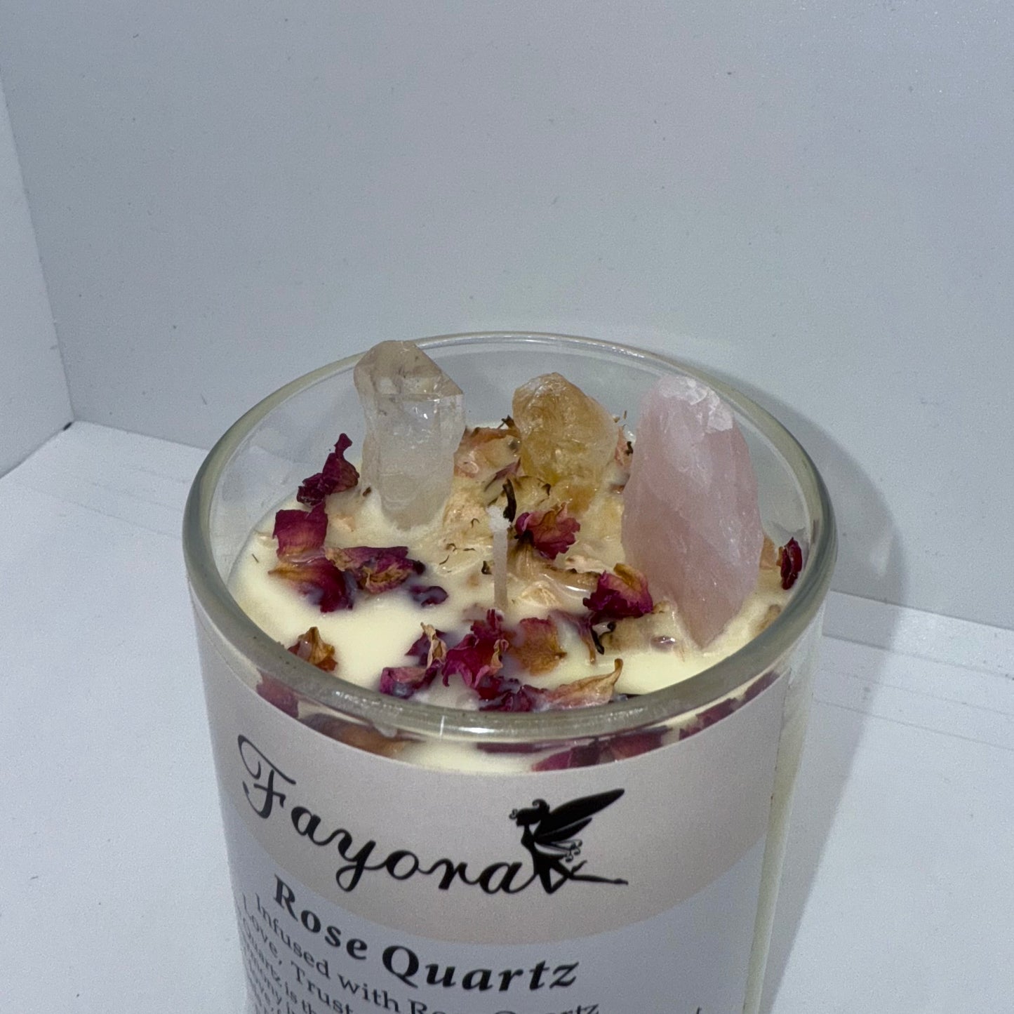 Citrine & Duo Crystal Candle
