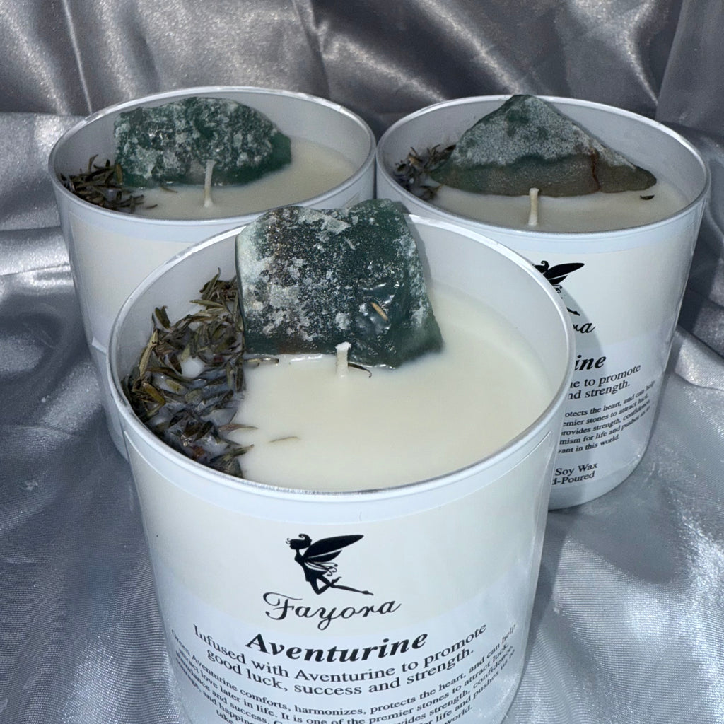 Aventurine Mini Candle