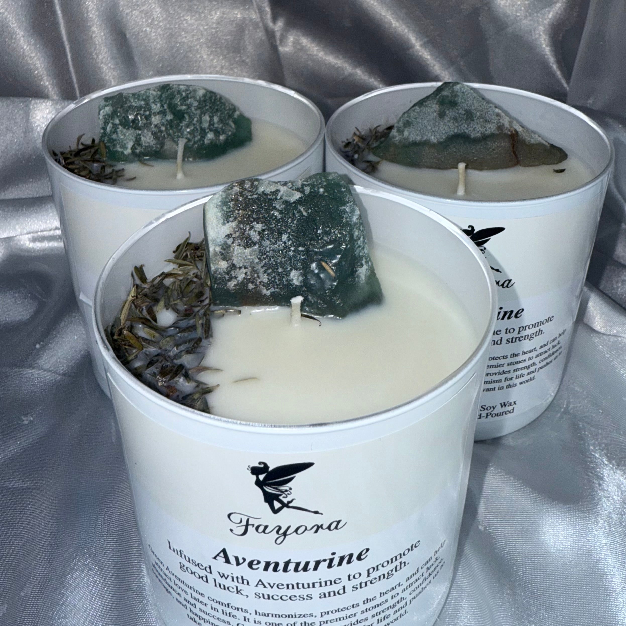 Aventurine Mini Candle