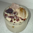 Trio (Amethyst, Citrine, Rose Quartz) Candle