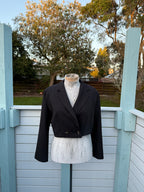 Cropped Blazer with shoulder pads