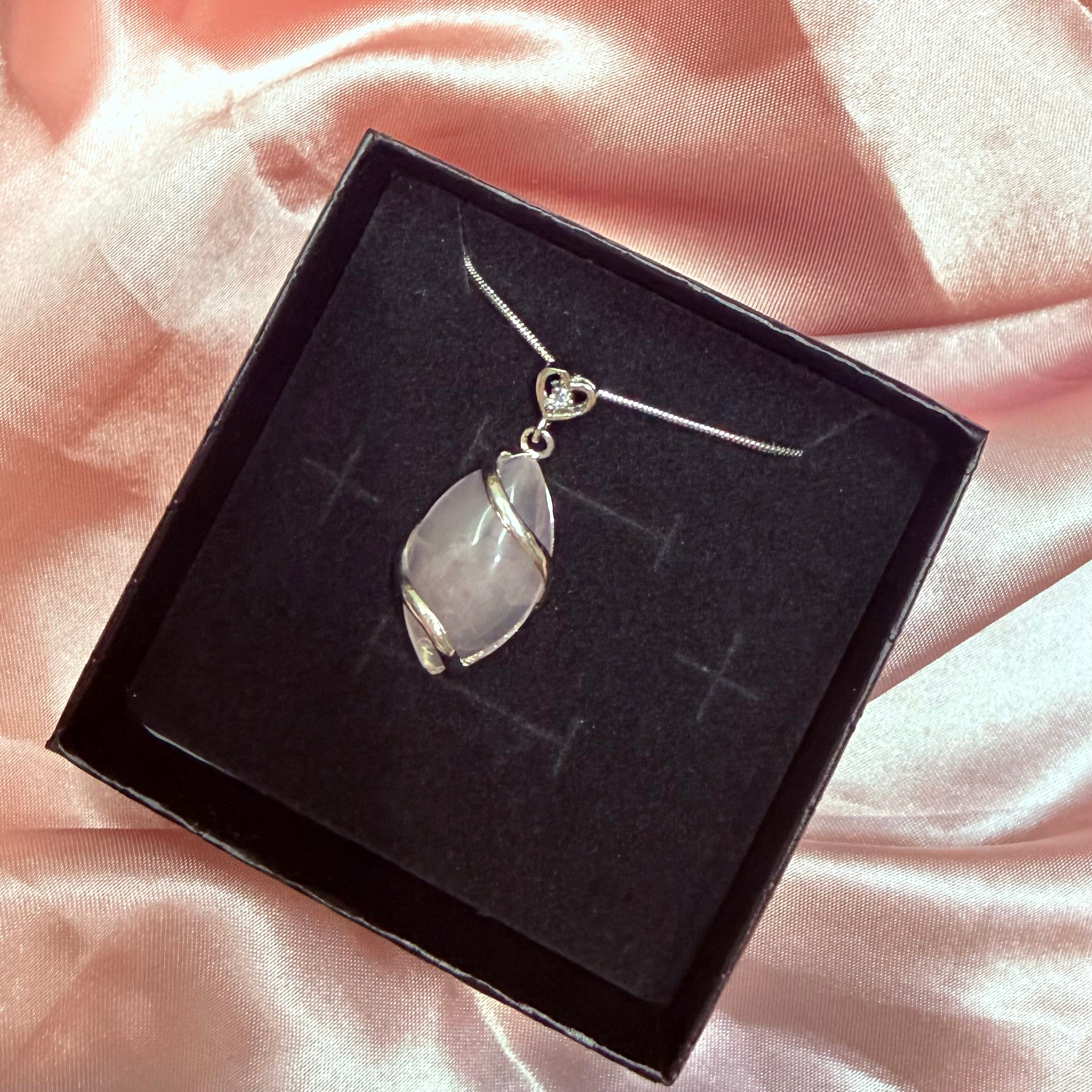 Rose Quartz Marquise Necklace