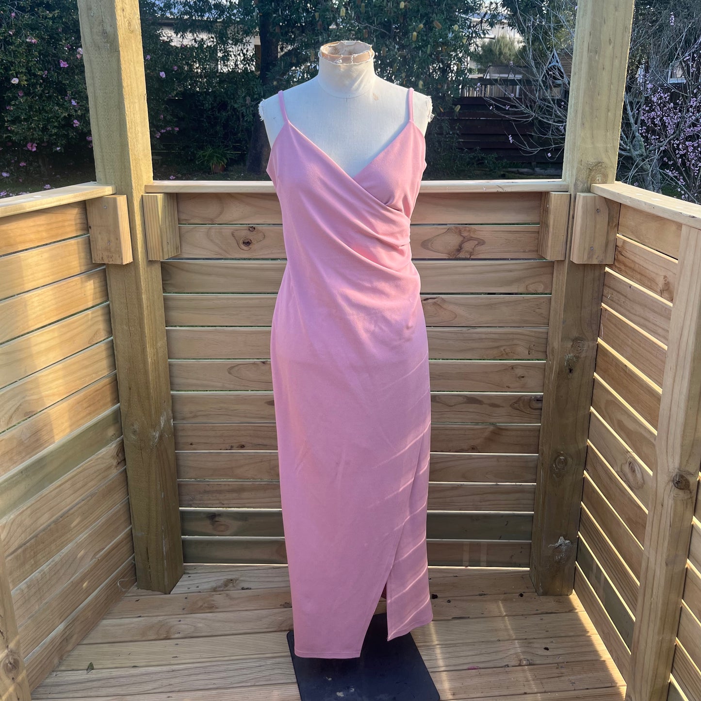 Pink Wrap Dress