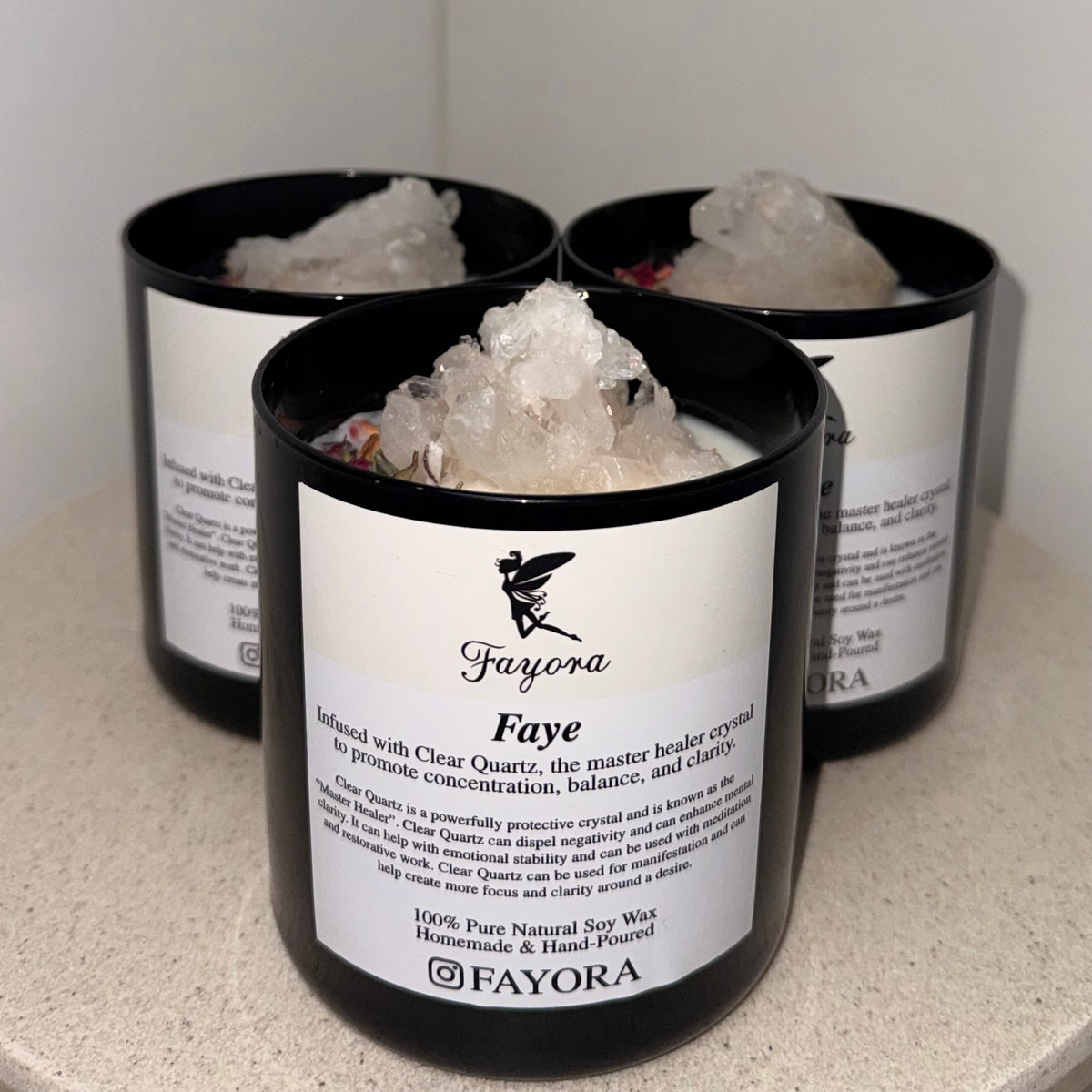 Clear Quartz Candle (450g)