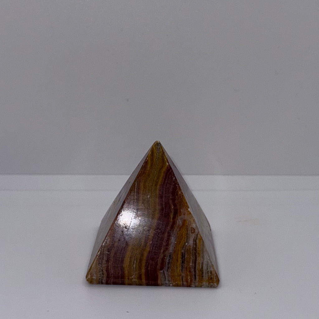 Green Calcite Pyramid