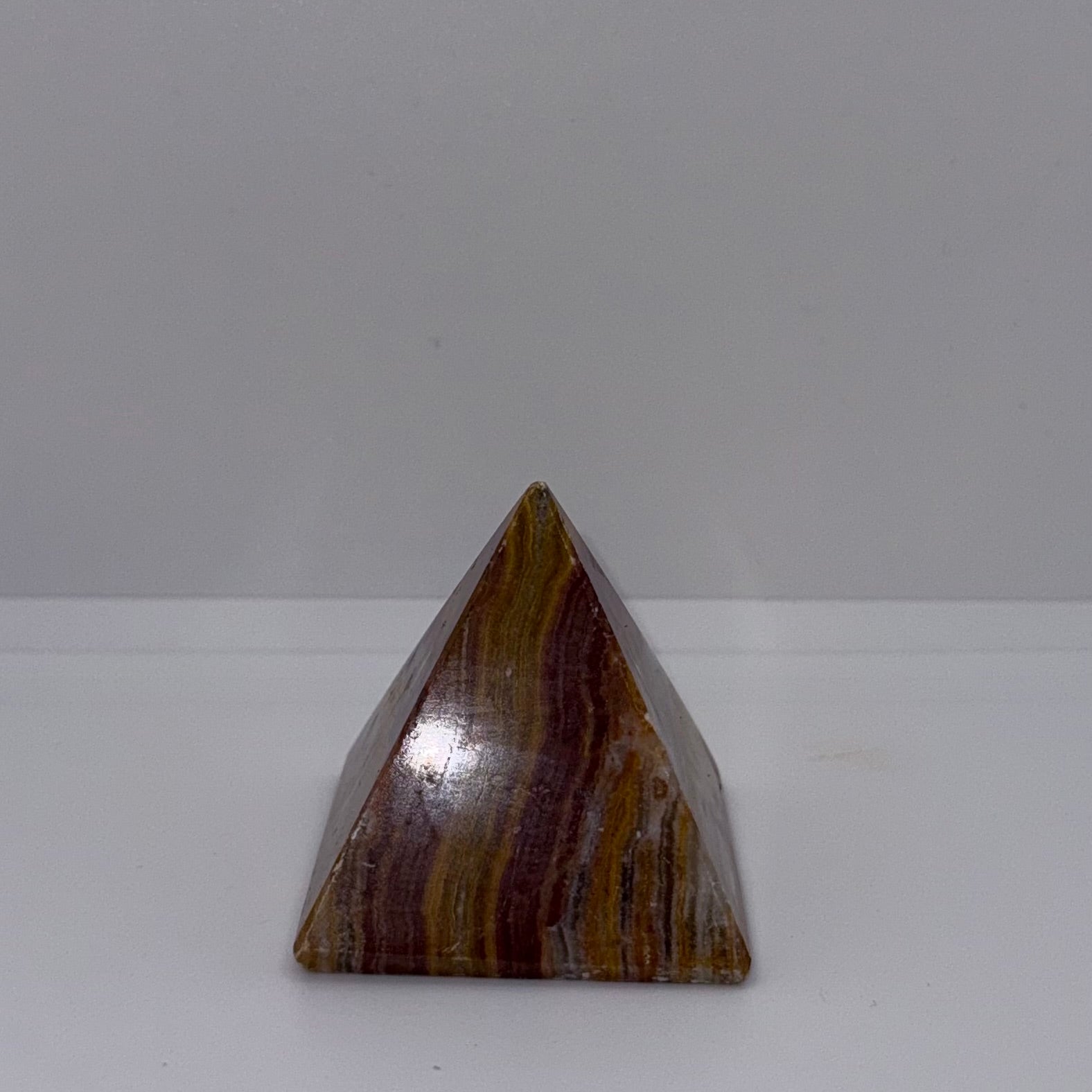 Green Calcite Pyramid