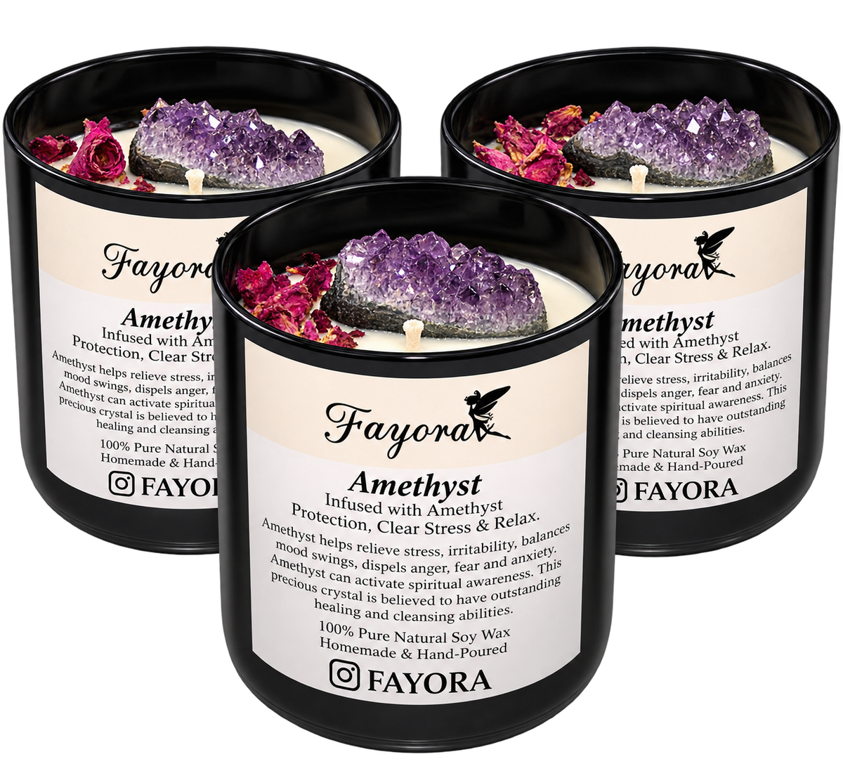 Amethyst Candle (500ml)