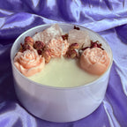 Rose Quartz Bowl Candle