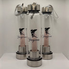 Rose Quartz Crystal Water Bottle