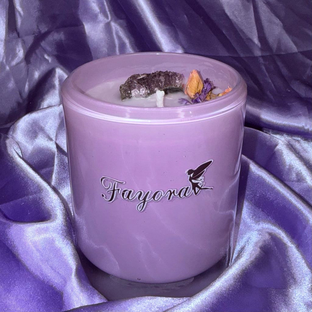 Lavender Amethyst Candle