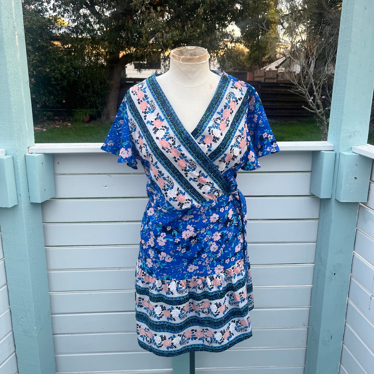 Blue Wrap Dress