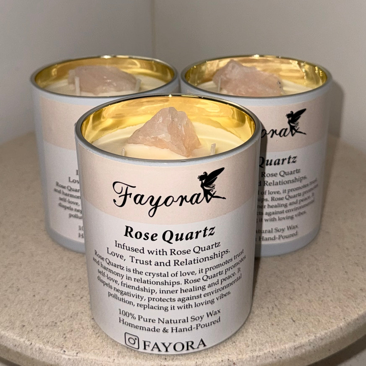 Rose Quartz Candle (360g)