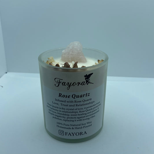 Rose Quartz Candle