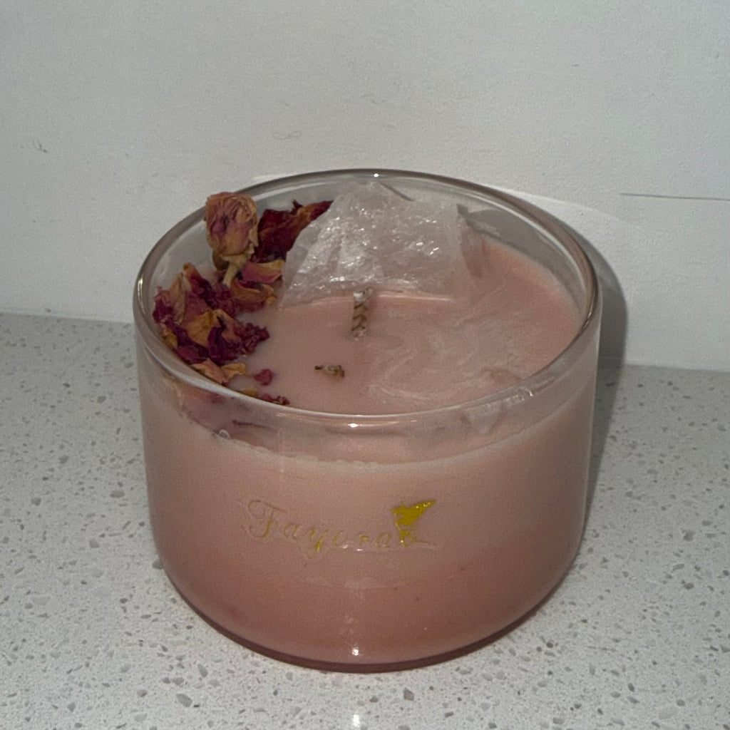 Rose Quartz Candle