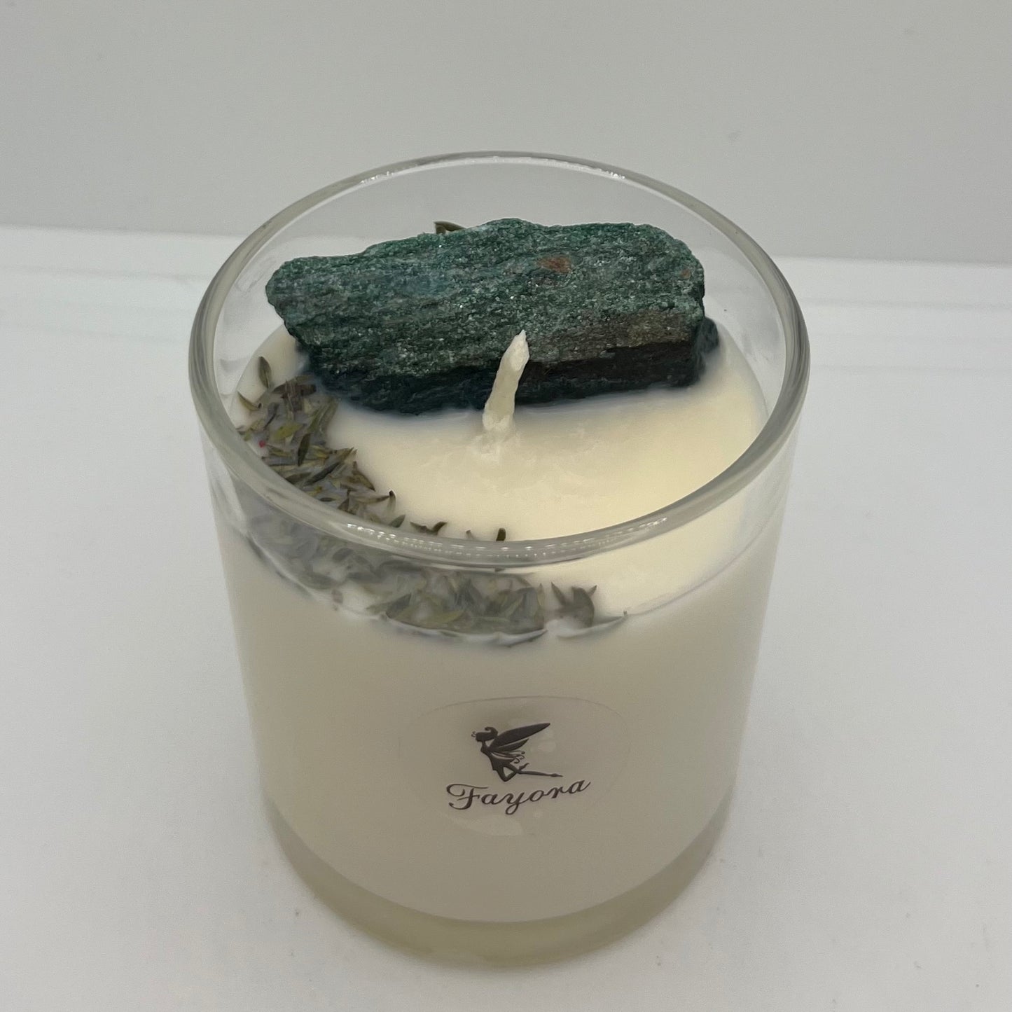 Fuchsite Candle