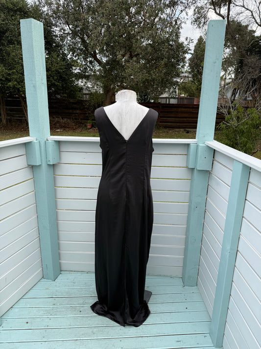 Black Satin Gown