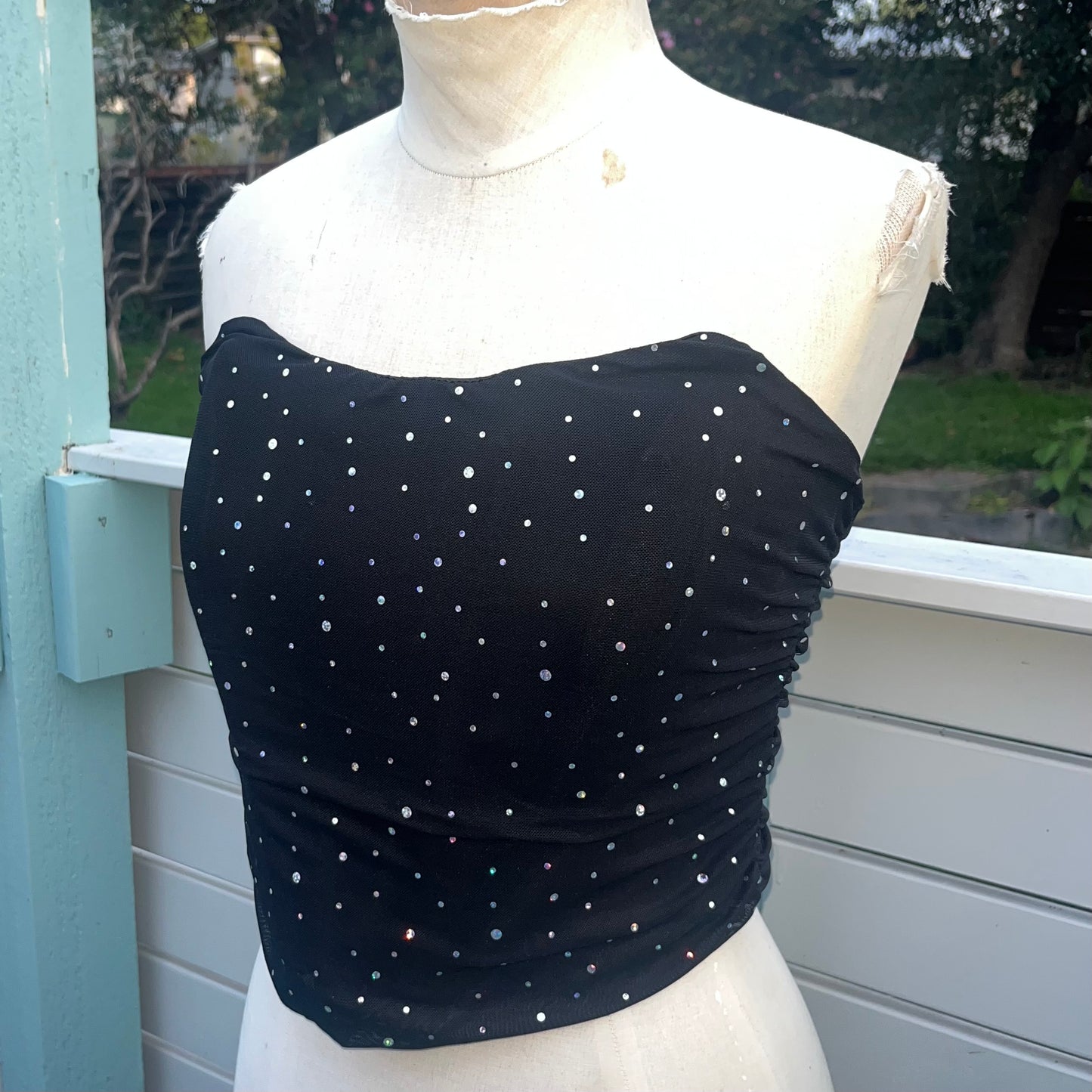 Diamanté Crop Corset