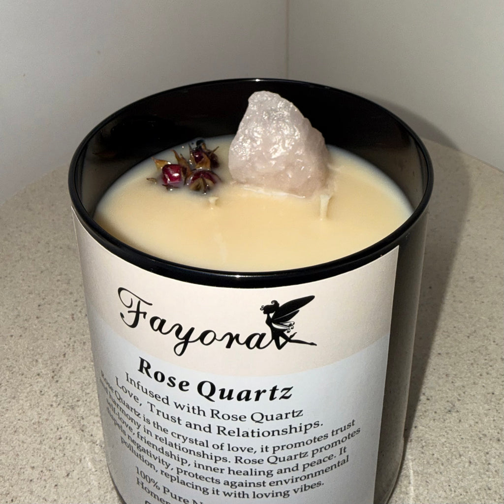 Rose Quartz Candle (450g)