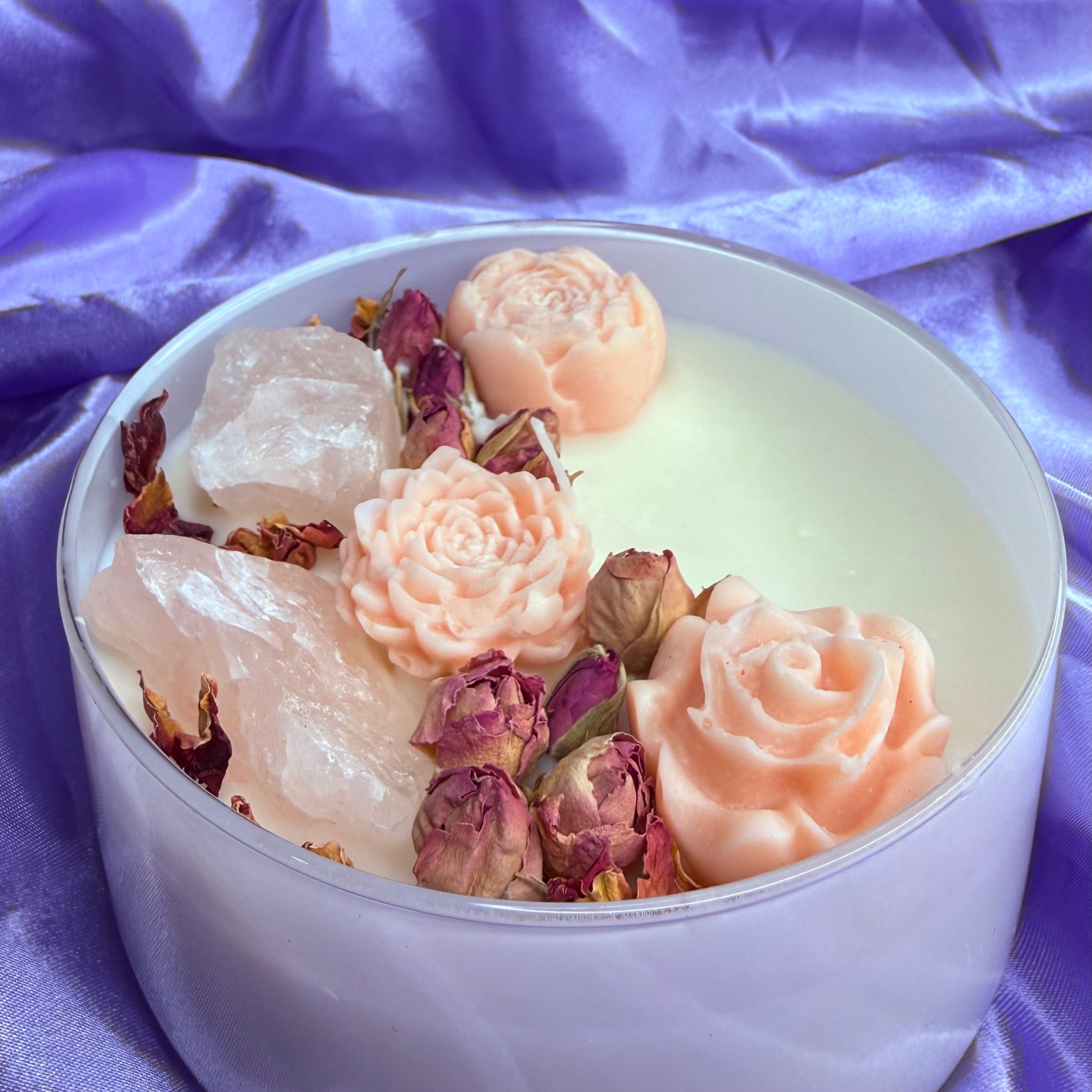 Rose Quartz Bowl Candle