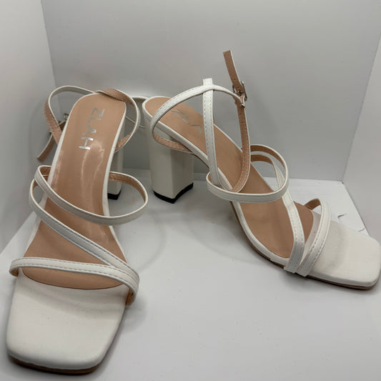 White Strap Heels