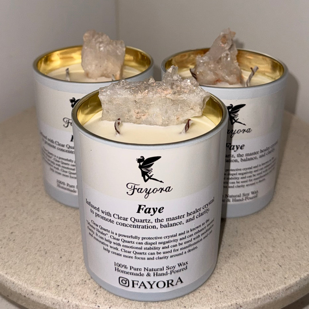 Clear Quartz Candle (360g)