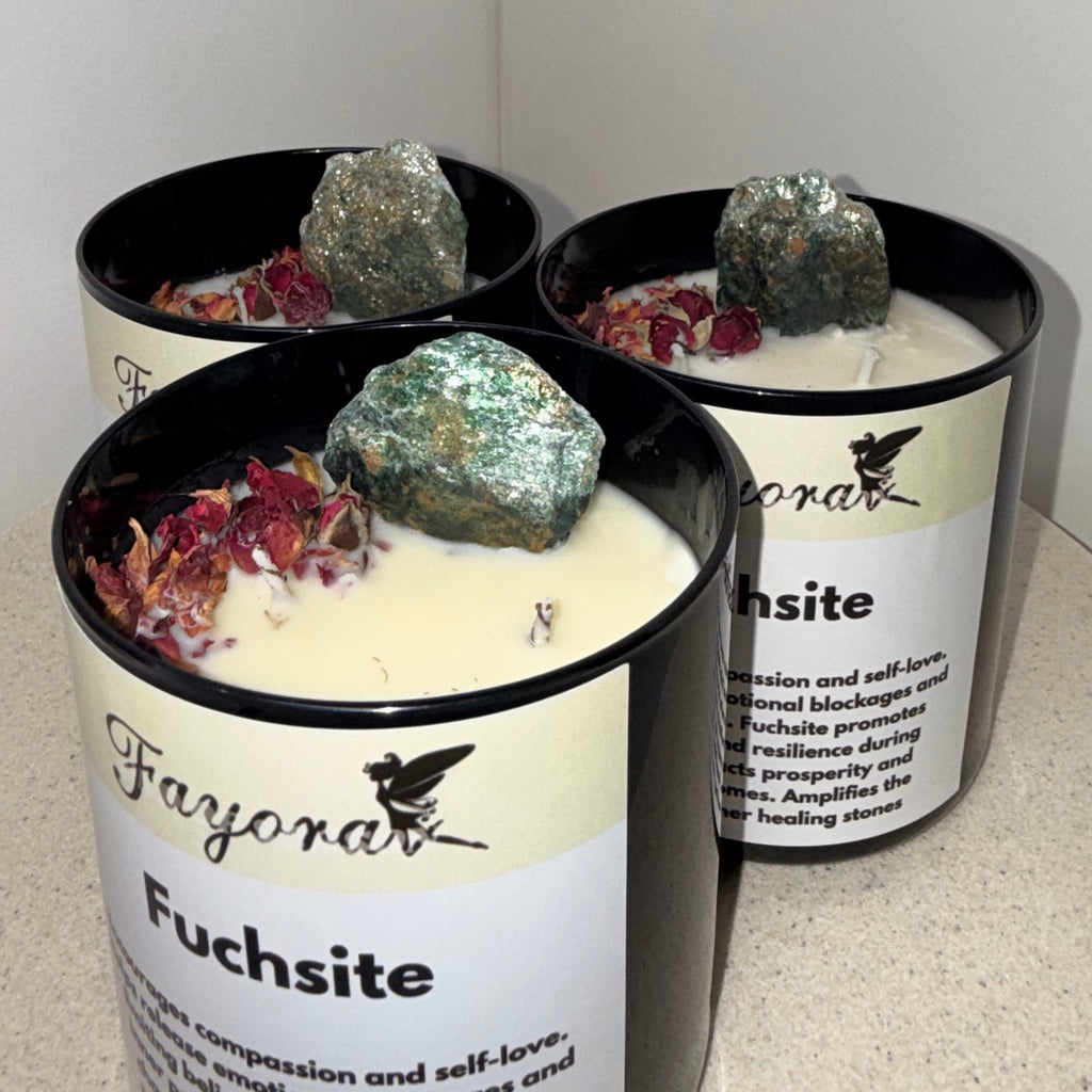 Fuchsite Candle (450g)