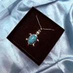 Obsidian Turtle Pendant