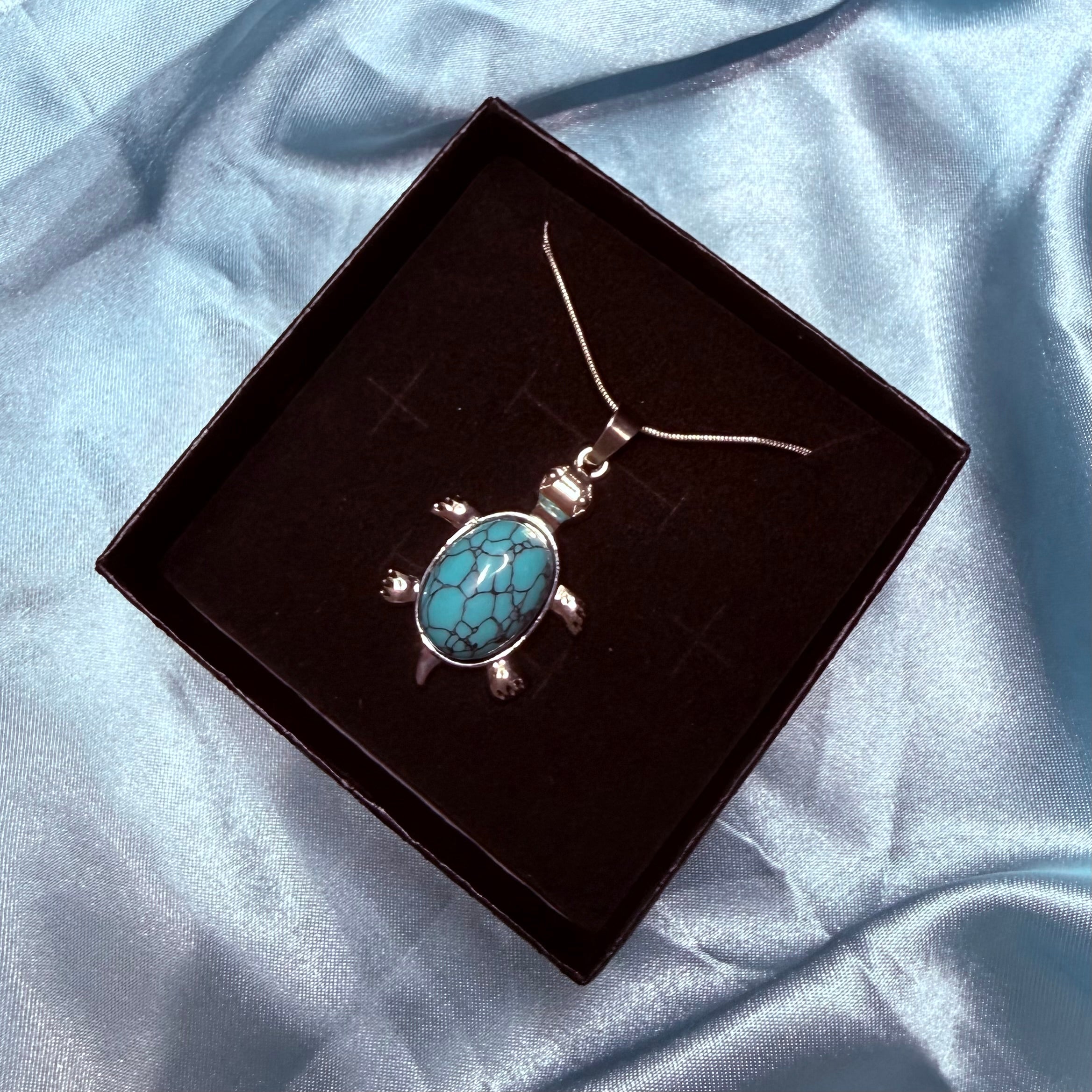 Turquoise Turtle Pendant