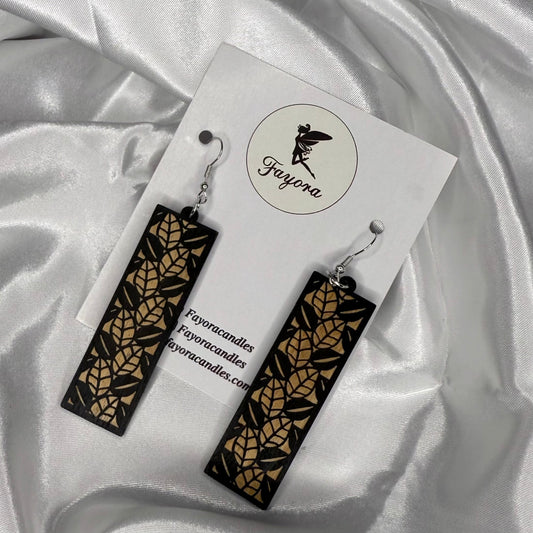 Drop Wooden Earrings