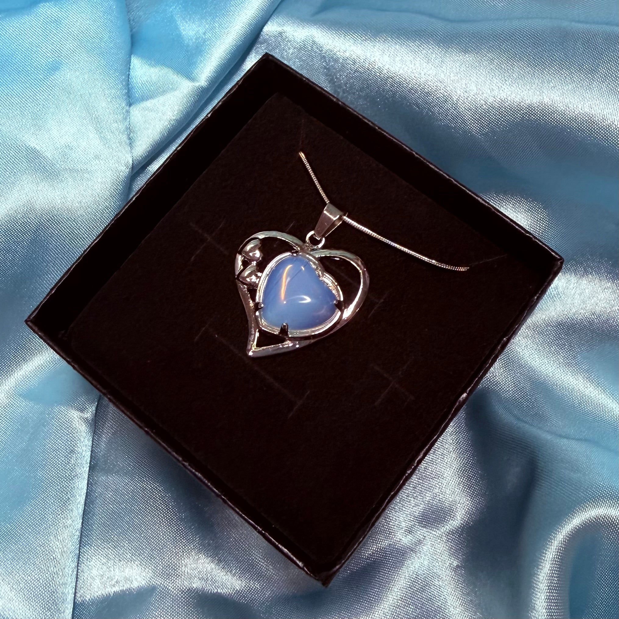 Opalite Heart Pendant