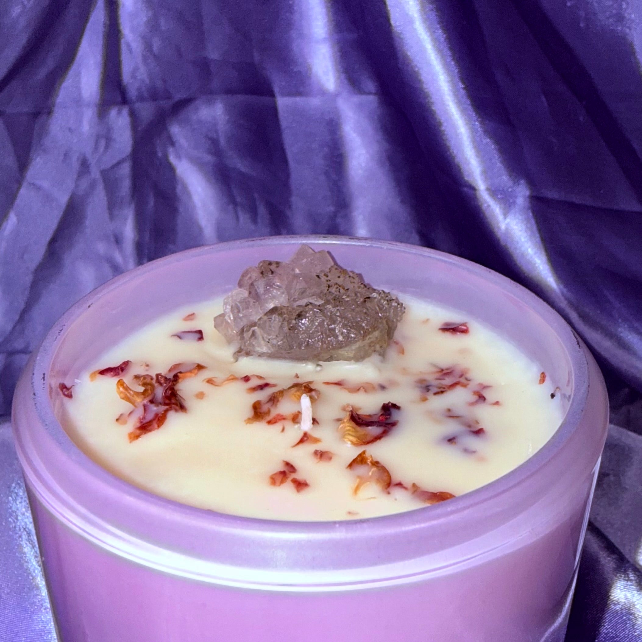 Lavender Jar Amethyst Candle