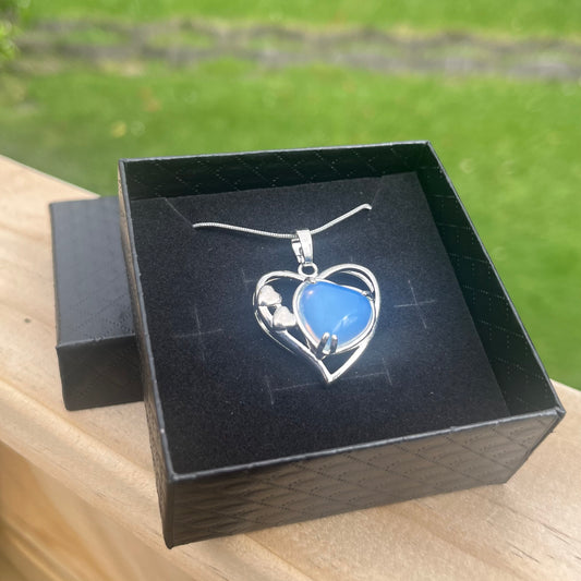 Opalite Heart Necklace