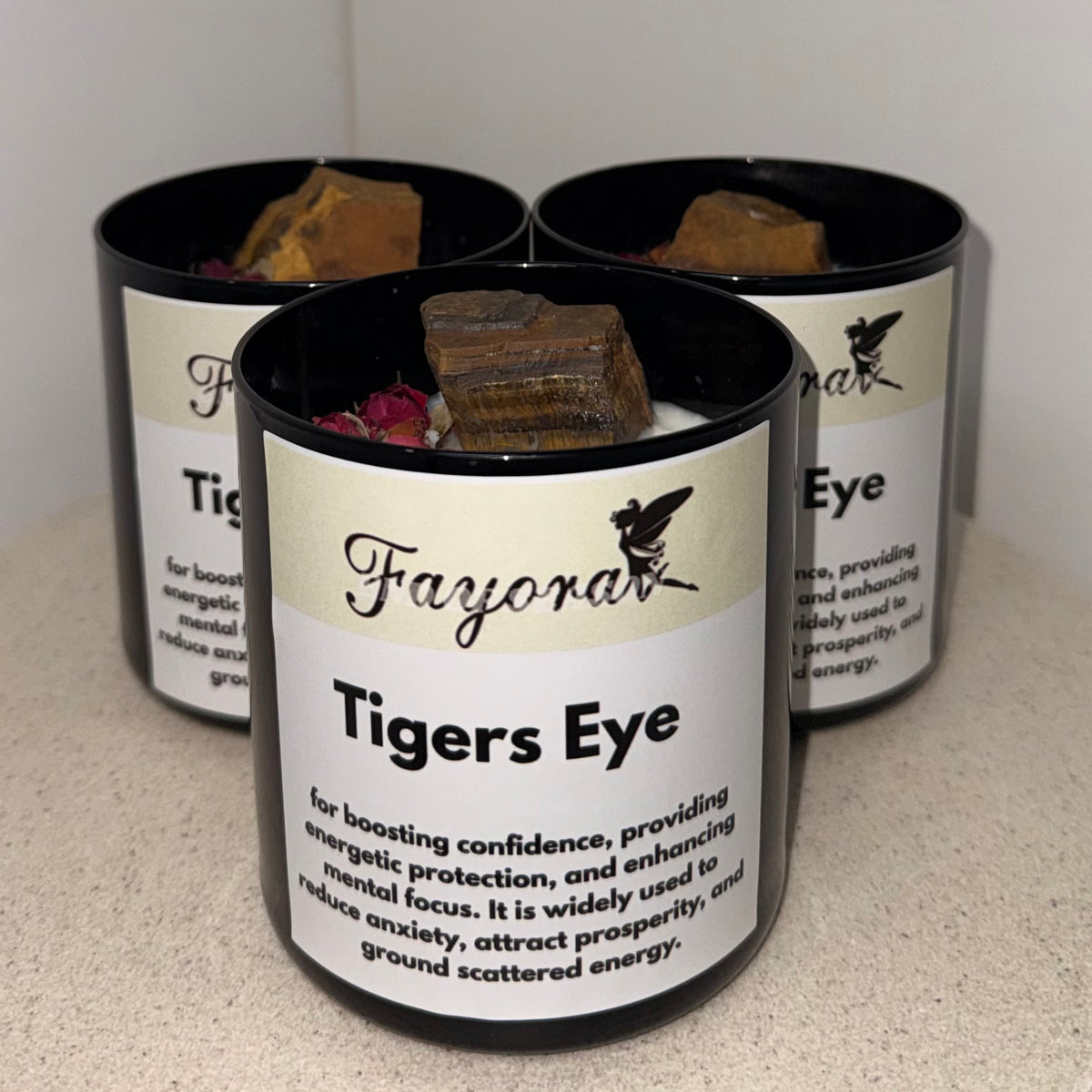 Tigers Eye Candle (450g)