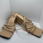 Cream Strap Heels