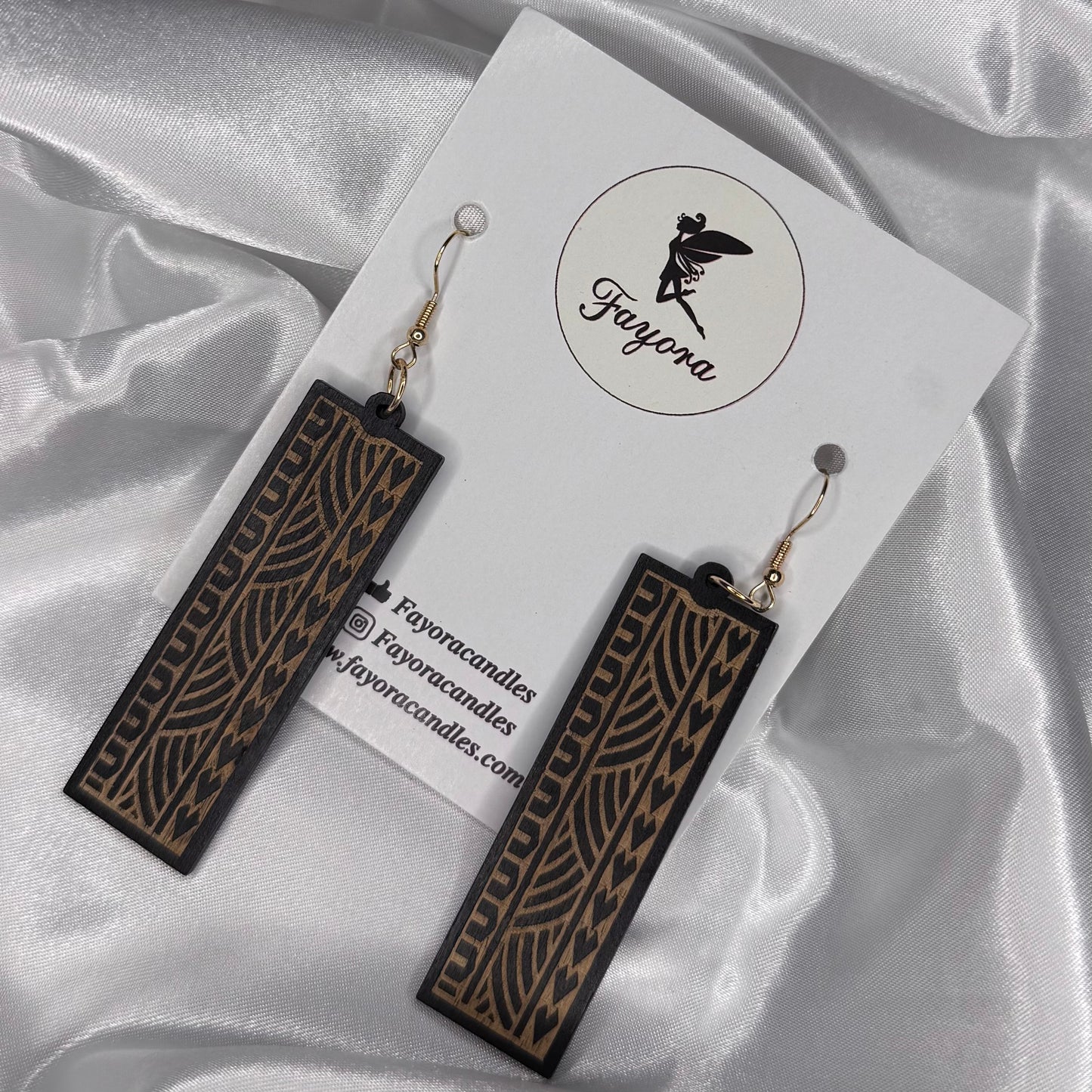 Drop Wooden Earrings