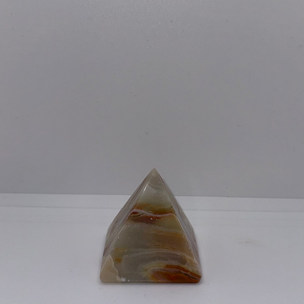 Green Calcite Pyramid